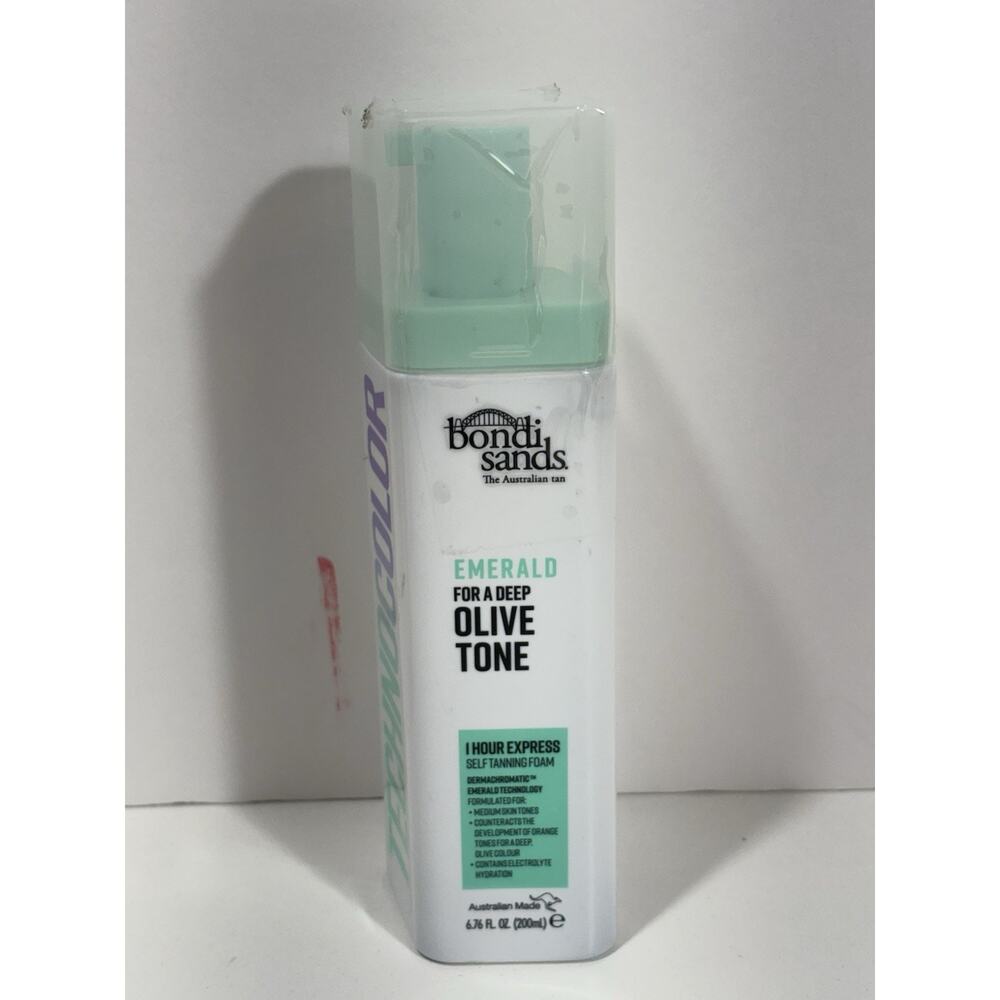 Bondi Sands Technocolor‎ Emerald 1 Hour Express Self Tan Foam Deep Olive 6.76 Oz